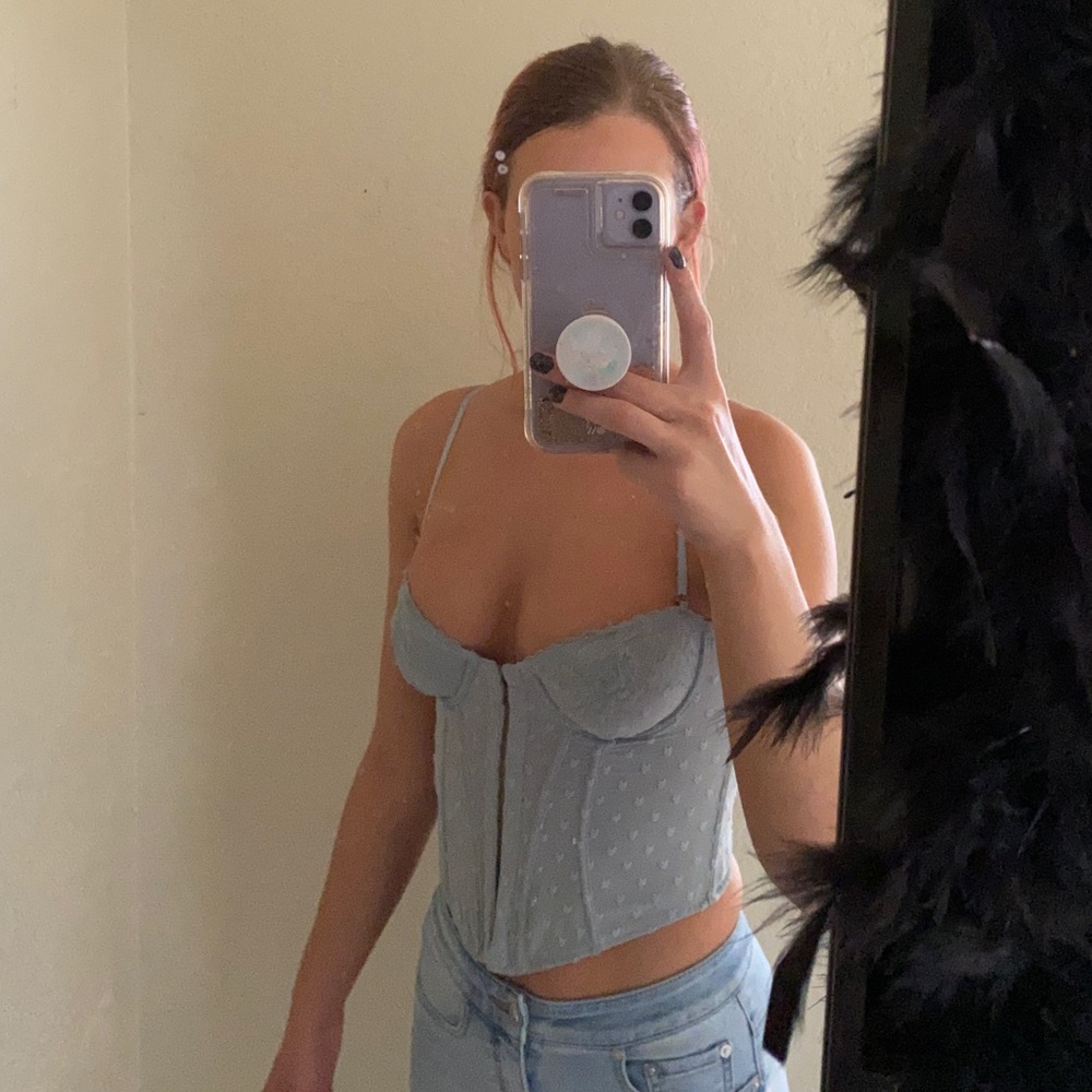 Baby blue corset